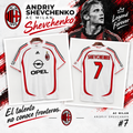 Camiseta AC Milan Shevchenko 7 – Edición Clásica